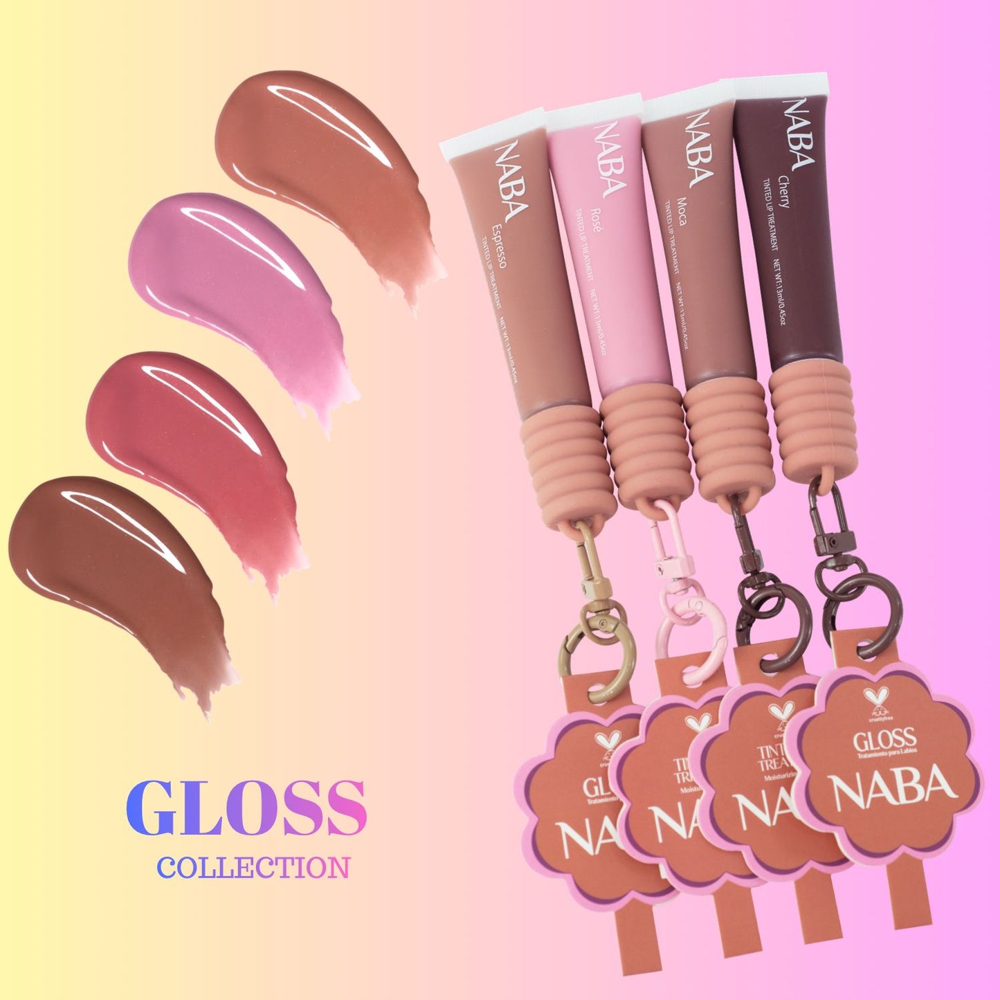 Lipglosses Kit 4pcs